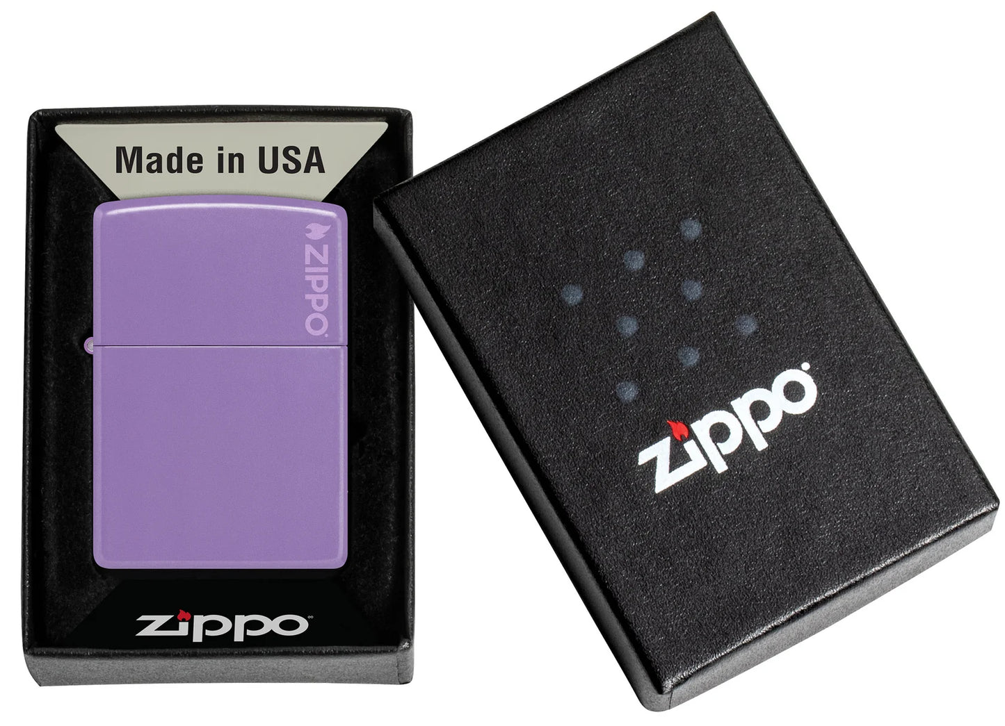 Classic Smoky Lavender Zippo Logo