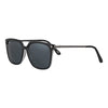 Side view of the Eighty-seven Sunglasses black frame and lenses