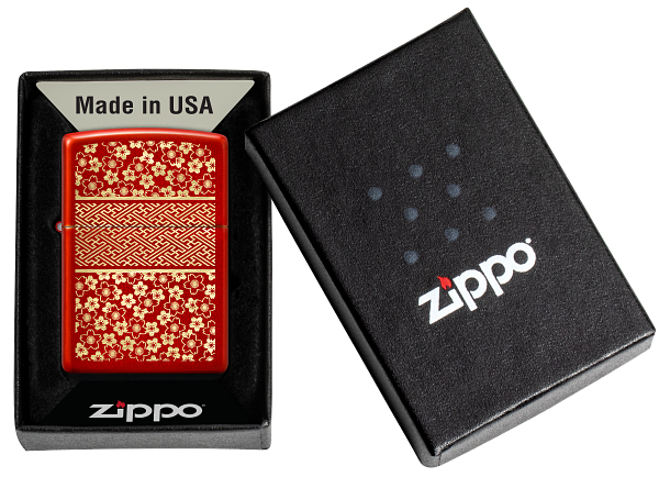 Red metal Zippo Lighter