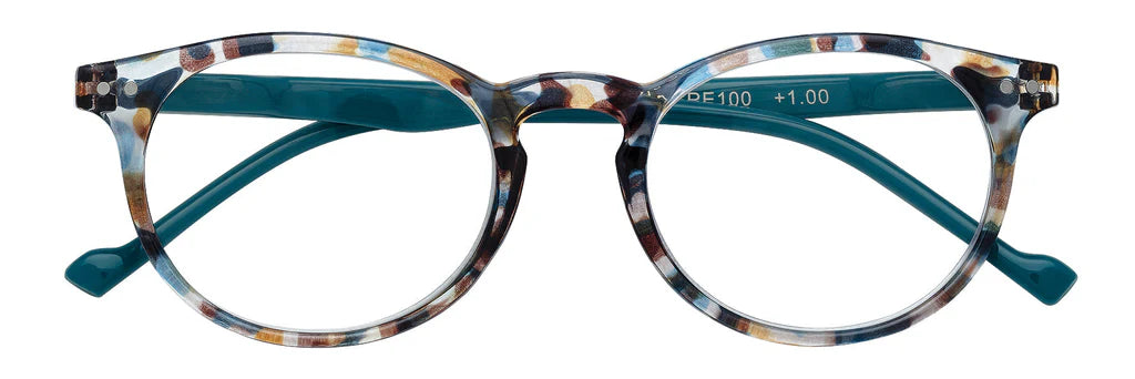 Green/Multicolored Reading Glasses (+3,00) 31z-b18-GRE300