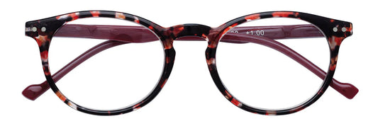 Bordeaux/Multicolored Reading Glasses (+2,00)31z-b18-RED200