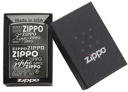 Classic Black Ice<sup>®</sup> Zippo Logo