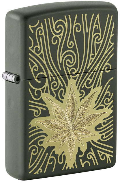 Zen leaf motif