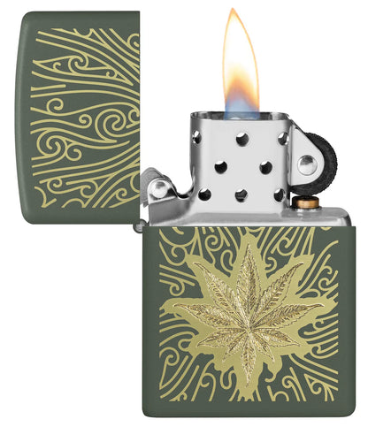 Zen leaf motif