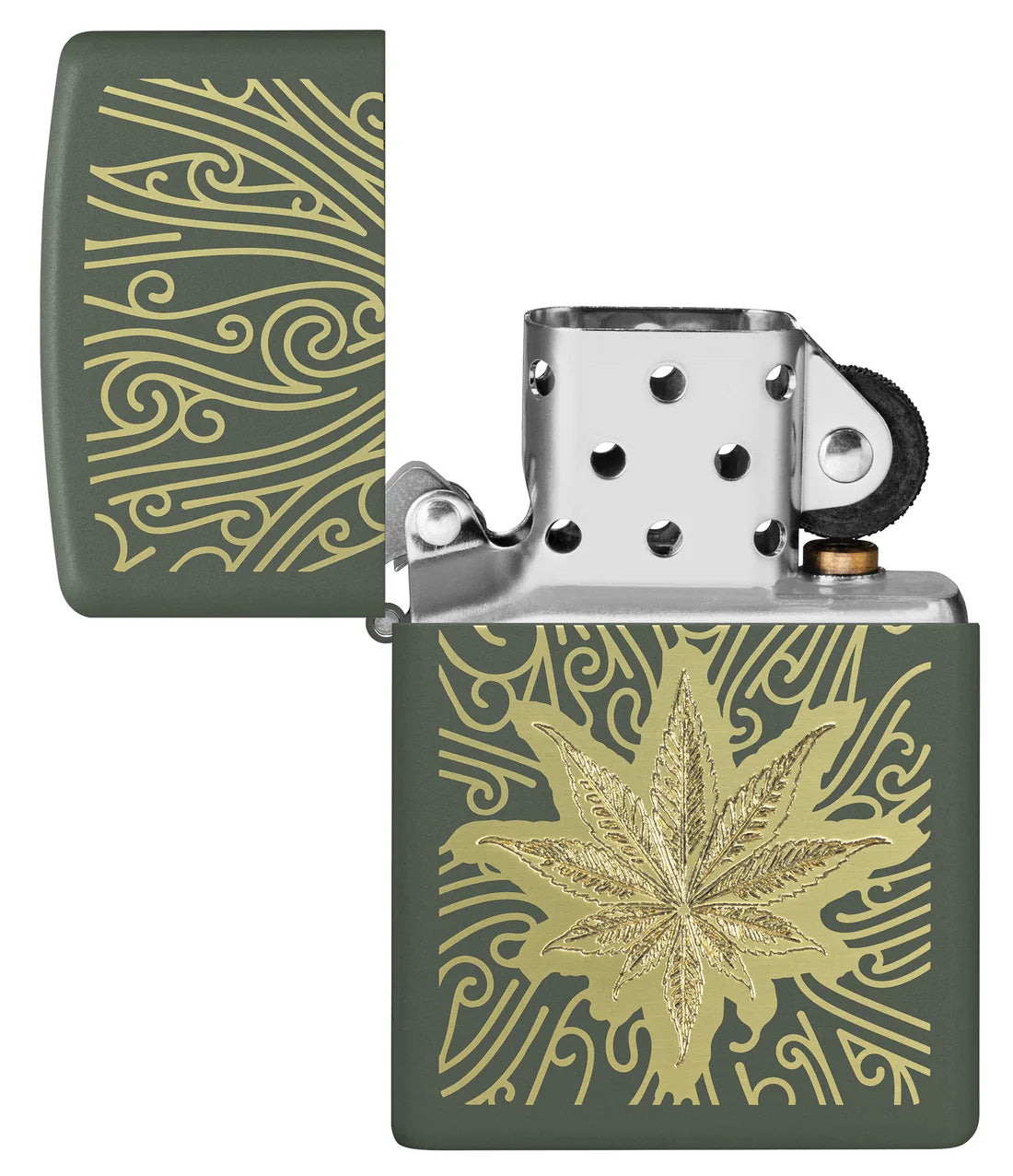 Zen leaf motif