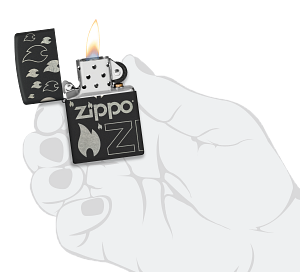 Zippo logó 360°