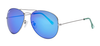 Turquoise Aviator Thirty-six Sunglasses