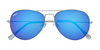 Turquoise Aviator Thirty-six Sunglasses