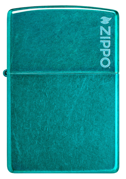 Classic Candy Teal Zippo Logo