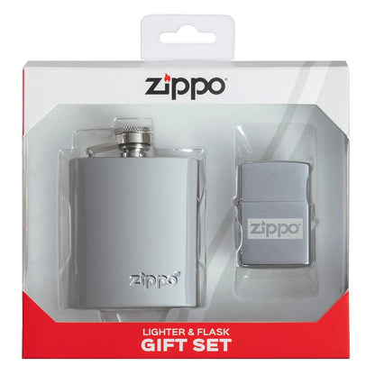 Zippo Flask & Lighter Gift Set