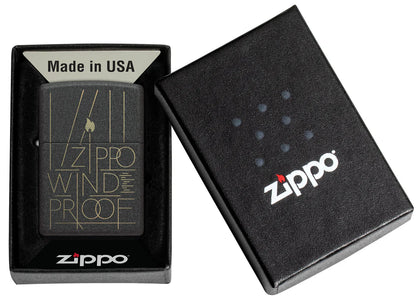 Line Art Zippo Design