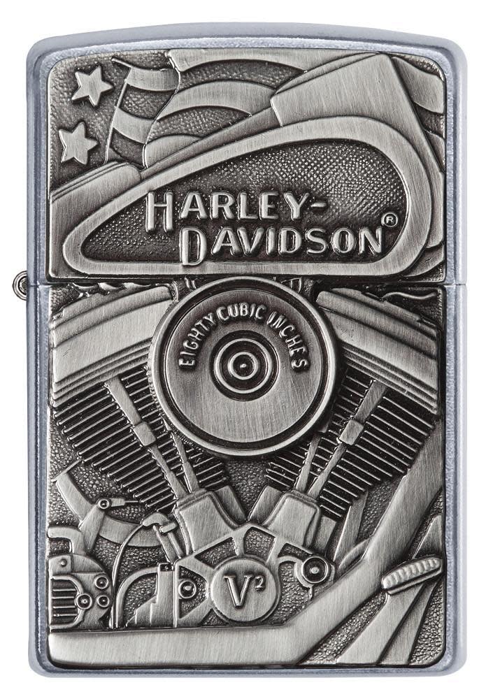 Front shot of Harley-Davidson Street Chrome Windproof Lighter