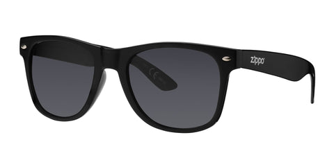 Side view of the Classic Twenty-one Sunglasses Polarised black frame and lenses