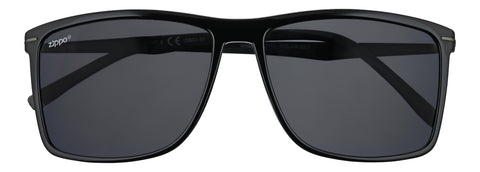 Front view of the Classic Fifty-three Sunglasses black frame and lenses