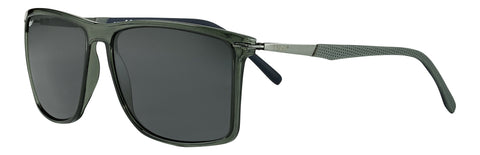 Side view of the Classic Fifty-three Sunglasses grey frame and lenses