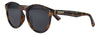 Side view of the Panto Sixty-five Sunglasses leopard frame and grey lenses