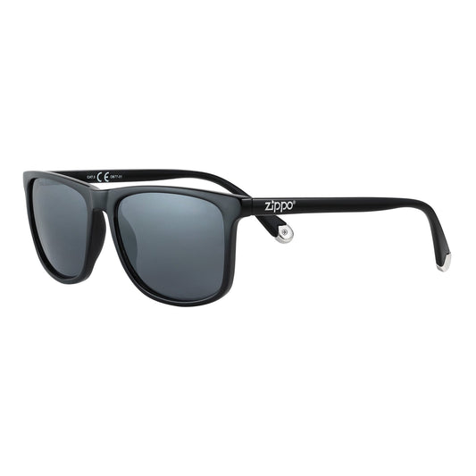 Side view of the Seventy-seven Sunglasses black frame and lenses