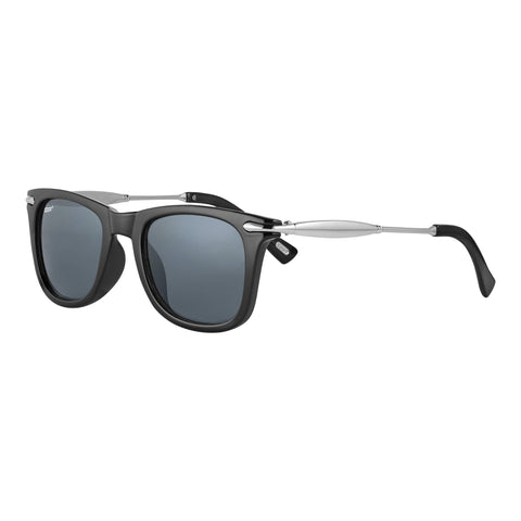 Side view of the Eighty-six Sunglasses Black frame and lenses