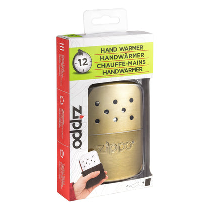 12-Hour ElectroGold Refillable Hand Warmer in packaging