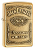 254BJD, Jack Daniel's Bronze Emblem, High Polish Brass, Classic Case