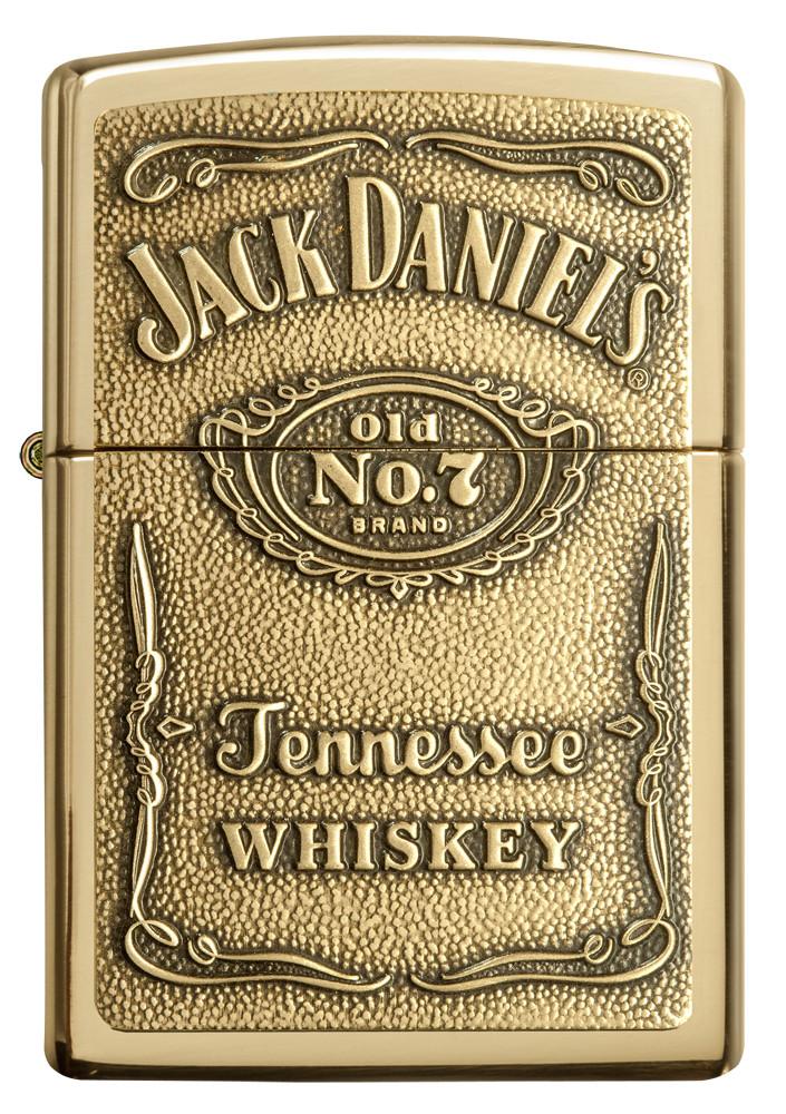 254BJD, Jack Daniel's Bronze Emblem, High Polish Brass, Classic Case