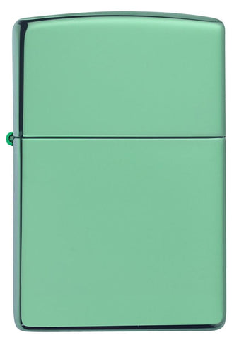 Front of Classic High Polish Green Windproof Lighter