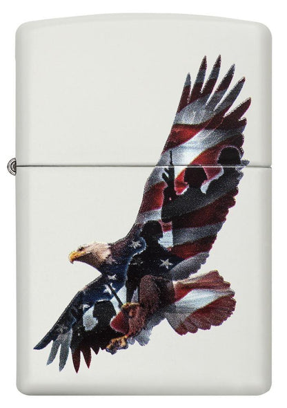 29417, Patriotic Eagle Soldiers, Color Image, White Matte, Classic Case