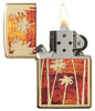 29420, Fusion Palm Tree Sunset, High Polish Brass, Classic Case