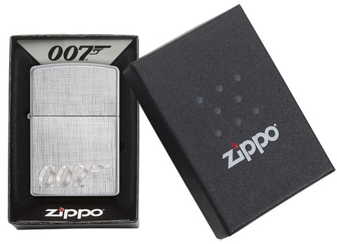 29562, James Bond 007 Logo, Auto Engraving, Linen Weave Finish, Classic Case