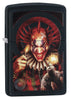 Anne Stokes Sinister Clown Windproof Lighter standing at a 3/4 angle