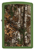 29585 Realtree Camo Design on Green Matte Lighter - Front View