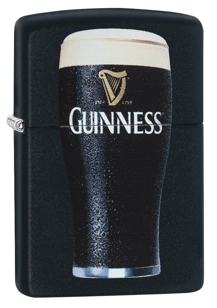 Zippo │ Guinness® Beer Glass Black Matte Windproof Lighter