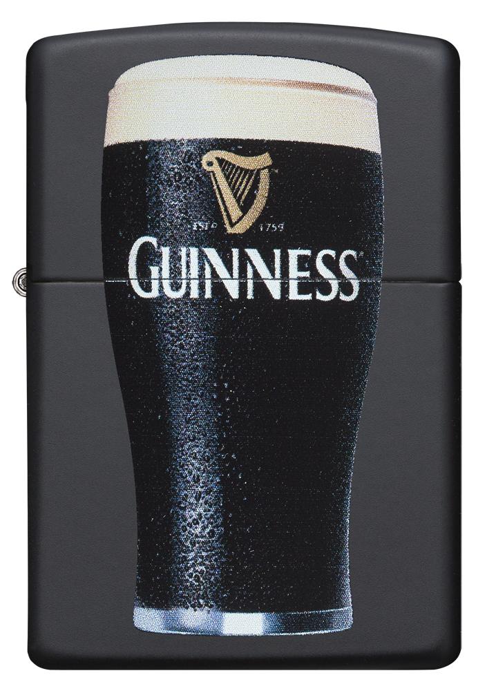 Zippo │ Guinness® Beer Glass Black Matte Windproof Lighter