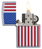 29722 - Patriotic Lighter - Open Lit