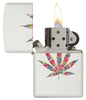 29730 - Floral Weed Design Lighter - Open Lit