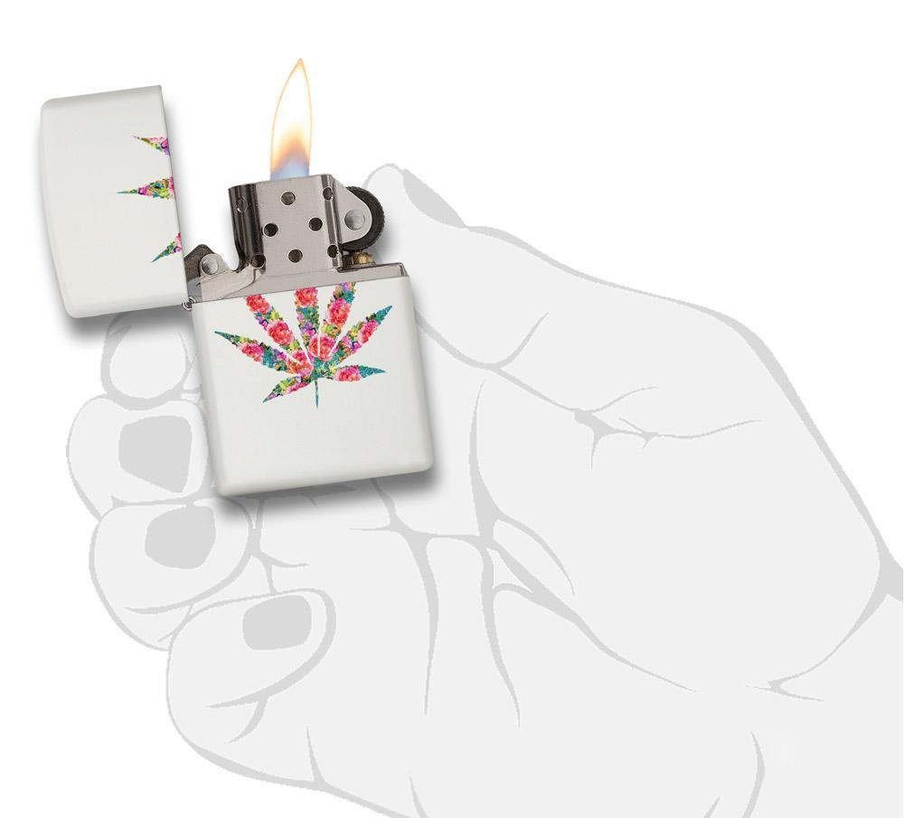 29730 - Floral Weed Design Lighter - In Hand