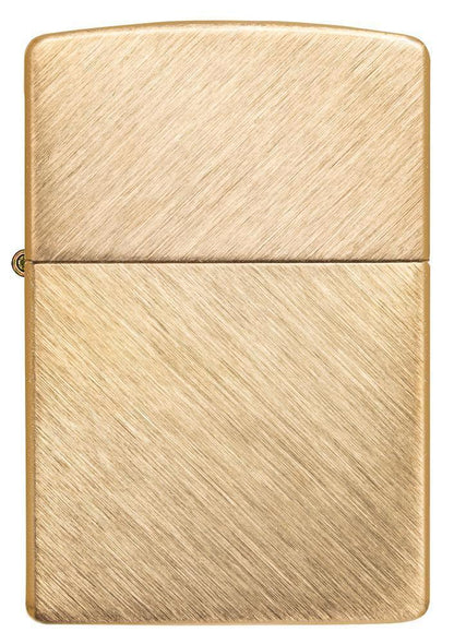 Herringbone Sweep Brass Lighter