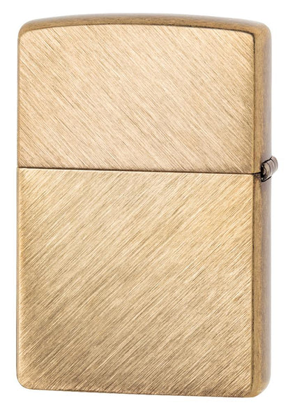 Herringbone Sweep Brass Lighter