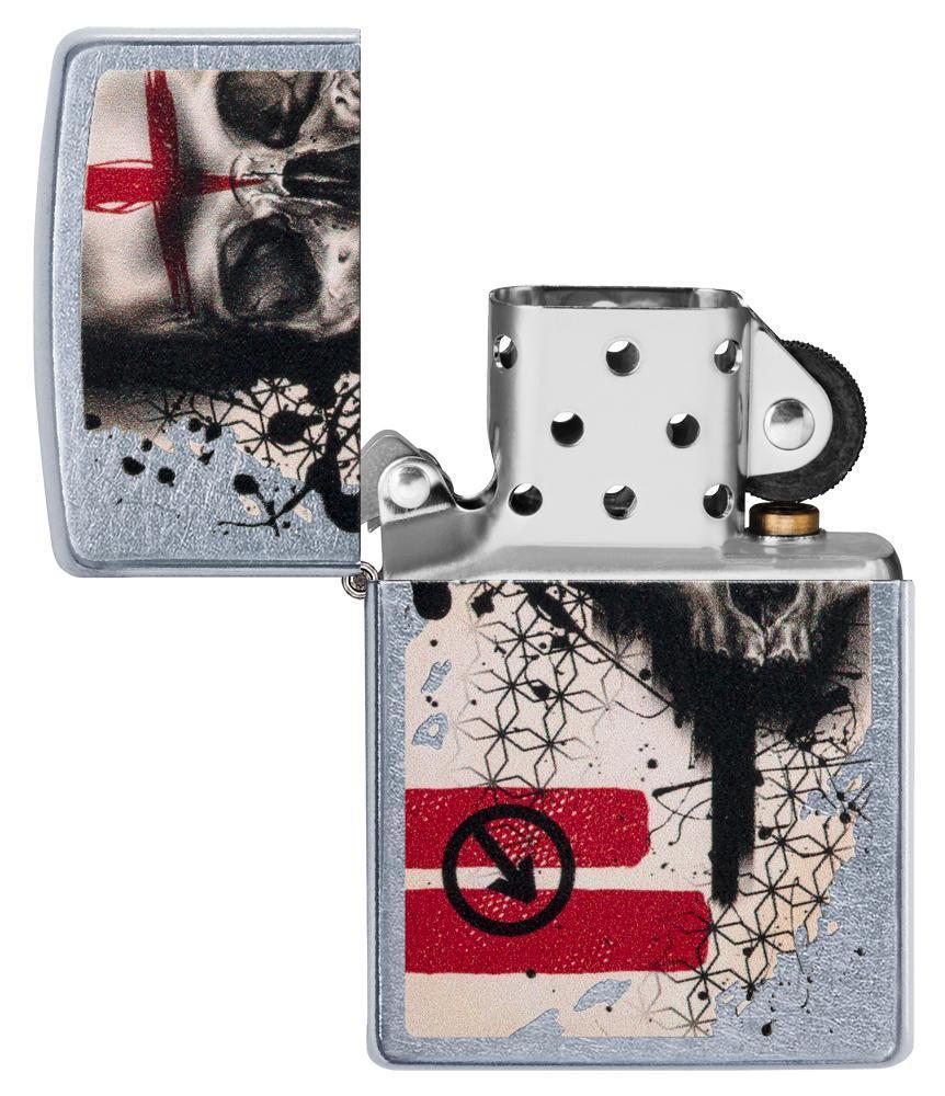 Trash Polka Tattoo Skull Lighter