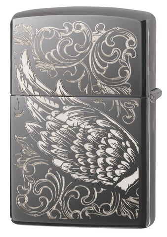 29881 Filligree Flame and Wing Design Zippo Windproof Lighter