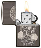 29883 Fancy Skull Design Windproof Zippo Lighter