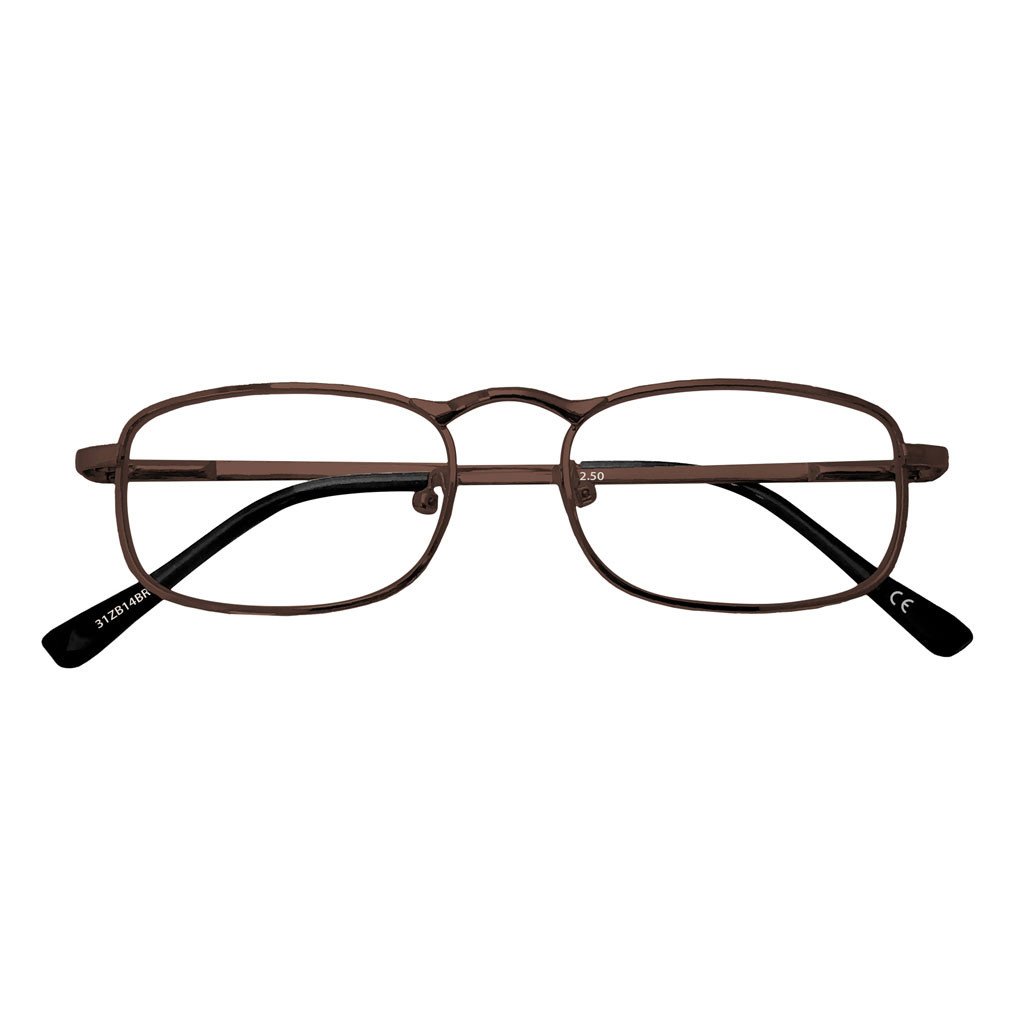 +2.50 Metal Brown Readers