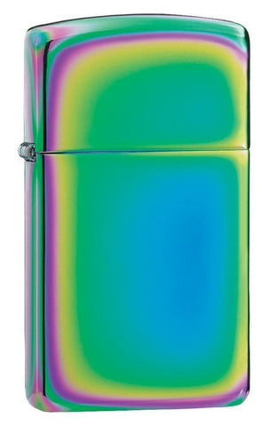 Front shot of Slim® Multi Color Windproof Lighter standing at a 3/4 angle.