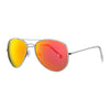 Side view of the Red Flash Pilot/Aviator Sunglasses open