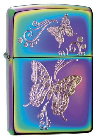 Butterfly Multi Color Lighter 3/4 View
