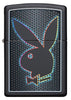Front of Playboy Black Matte windproof lighter