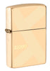 Front shot of Zippo Design Windproof Lighter standing at a 3/4 angle