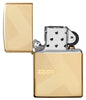 Zippo Design Windproof Lighter with its lid open and unlit
