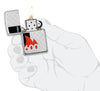 600 Millionth Zippo Lighter Collectible in hand lit