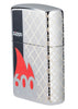 Front shot of 600 Millionth Zippo Lighter Collectible standing at an angle, showing the right side